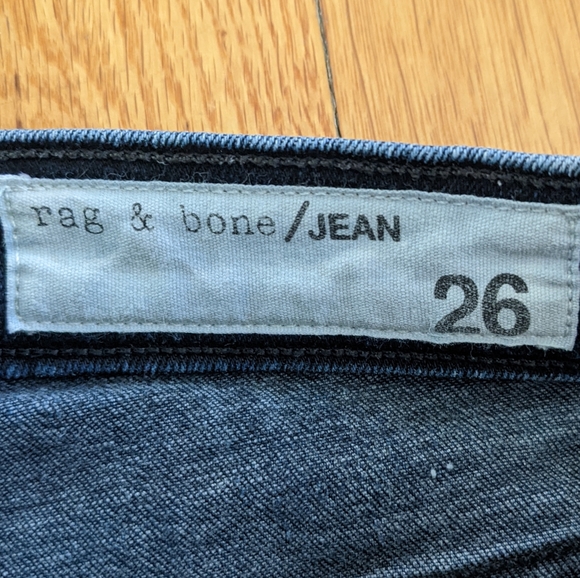 Rag & Bone O Ring Dive Capri skinny cropped zipper jeans 26 - Picture 5 of 10